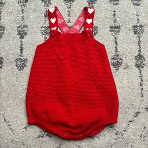 Cat & Jack Valentines Day Heart Romper 18 months